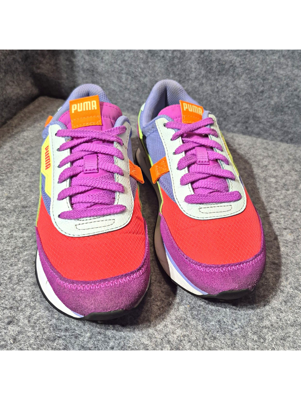 Puma Future Rider Play On Sneakers US 4.5 Colorblock Low Top Lace Up Logo